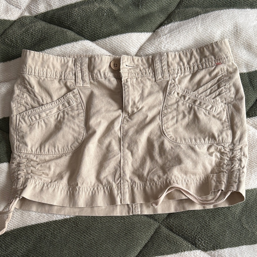 LEI Tan Mini Skirt